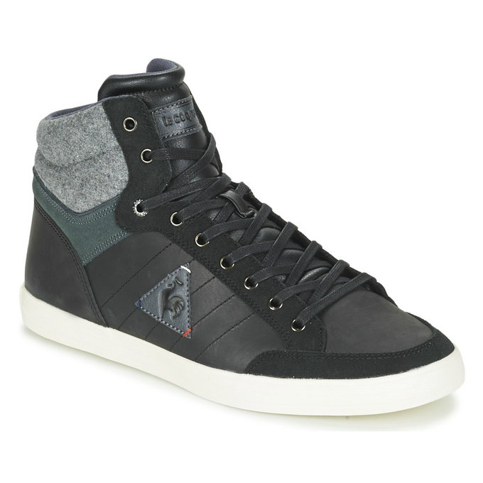 Le Coq Sportif Portalet Mid Craft Lea/Felt Noir Chaussures Baskets Basses Homme